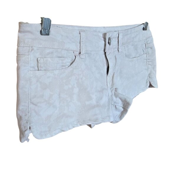 American Eagle beige Camouflage Stretch Denim Shorts summer beach nautical chic - Picture 4 of 8